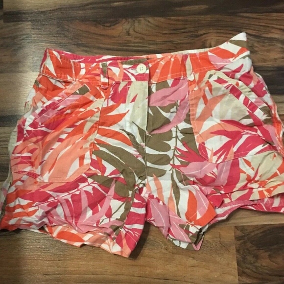 Tommy Bahama Pink Print 100% Linen 6 - Picture 2 of 6